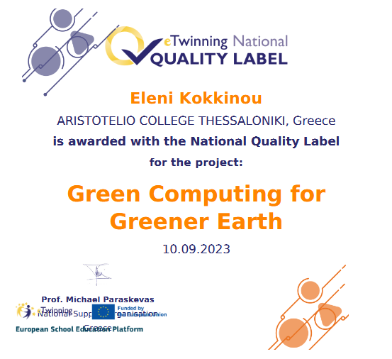 GreenComputingforGreenerEarth